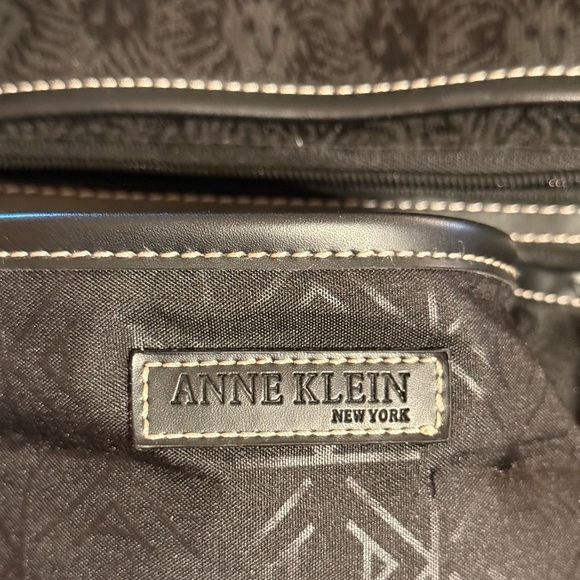 Anne Klein New York Women's Travel Bag Black Travel/Tote Monogram Print Logo - Picture 8 of 16